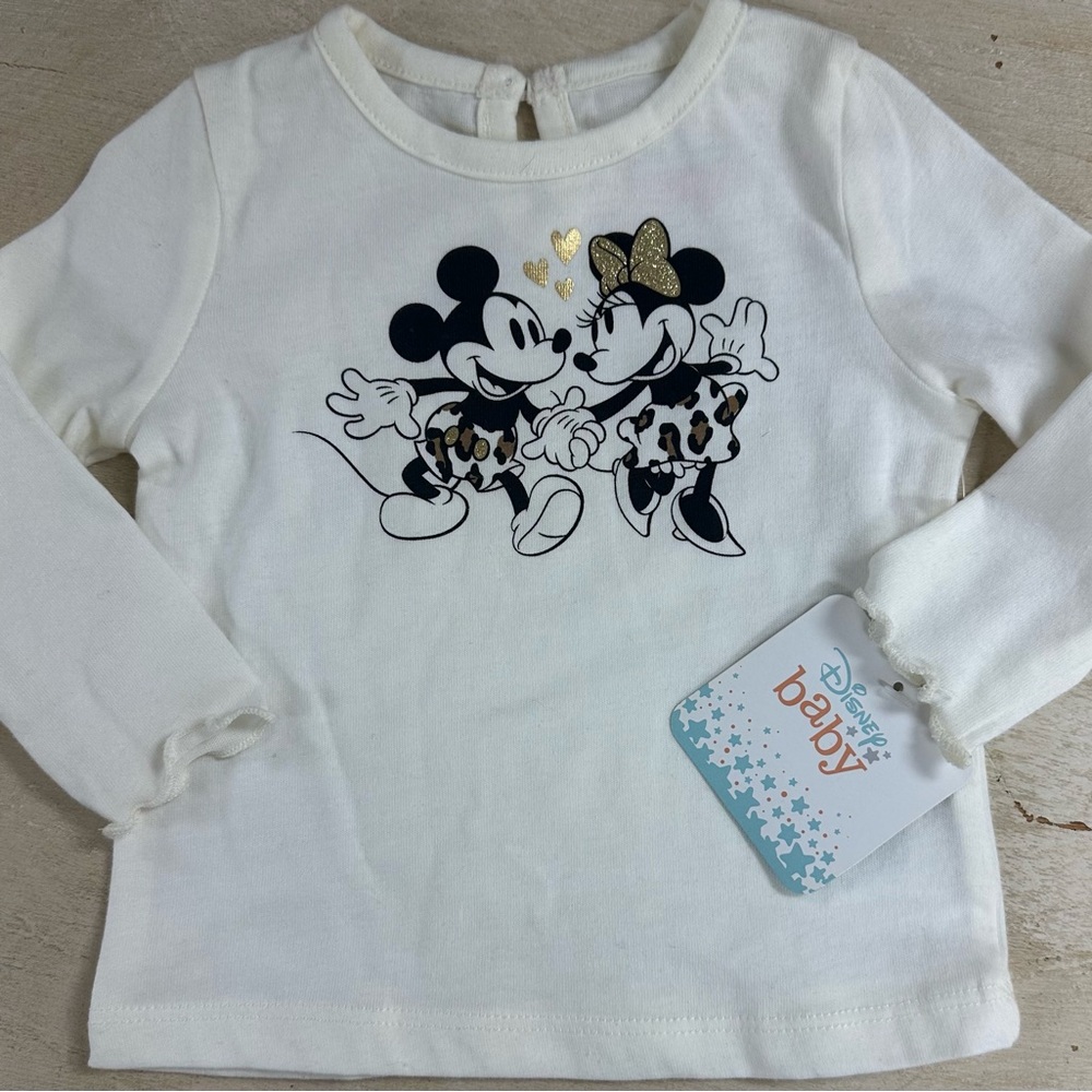NWT - Disney White Long Sleeve Shirt